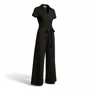 Maeve The Collette Wrap Stretch Linen Jumpsuit - 10 Tall